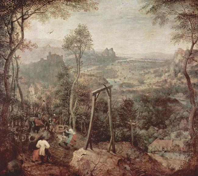 Pieter Bruegel the Elder Painting of a gallow oil painting image
